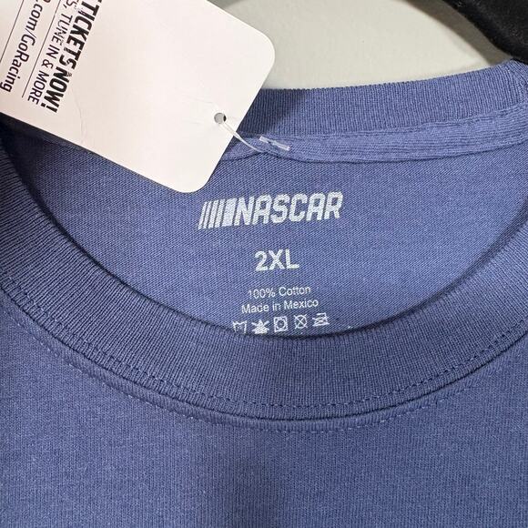 Nascar NWT Brad Keselowski Mens Blue RFK Racing T-Shirt - Size 2XL - Graphic Tee - Picture 5 of 7